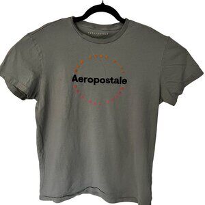 Aeropostale Mens Grey Graphic T-Shirt L